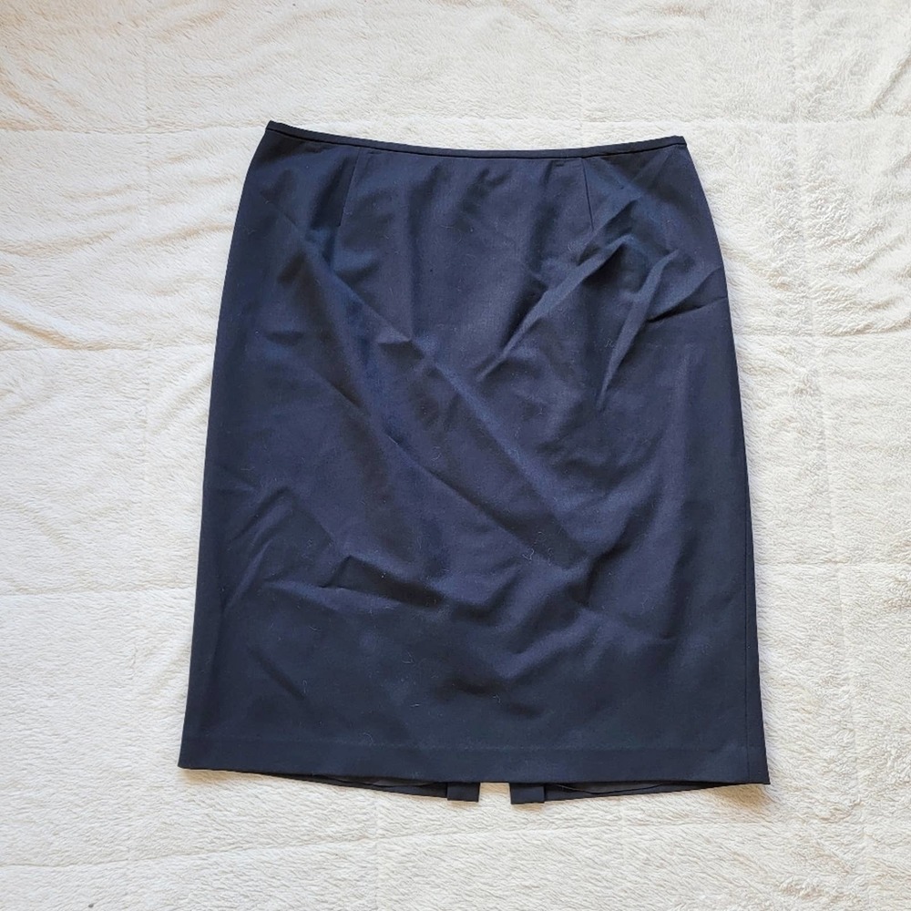 Lafayette 148 Midi Wool Blend Pencil Skirt